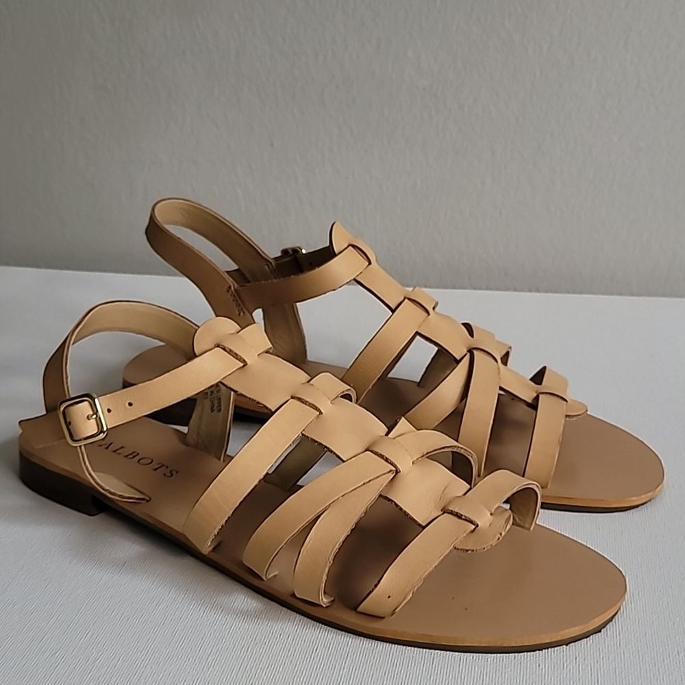 Talbots leather strappy sandals Sz 8